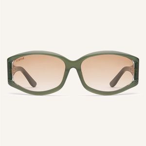 NEW IN BOX Lorvae “Petty” Olive Green Sunglasses
